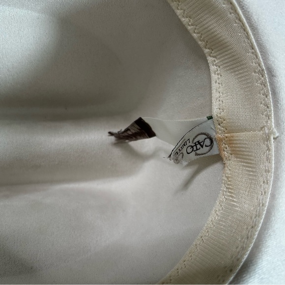 Cato Pearl-Embellished Cream Cowgirl Hat One Size Bachelorette Country Concert - Picture 13 of 16